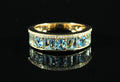 Bague topazes bleues