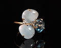 Bague Topazes Diamants