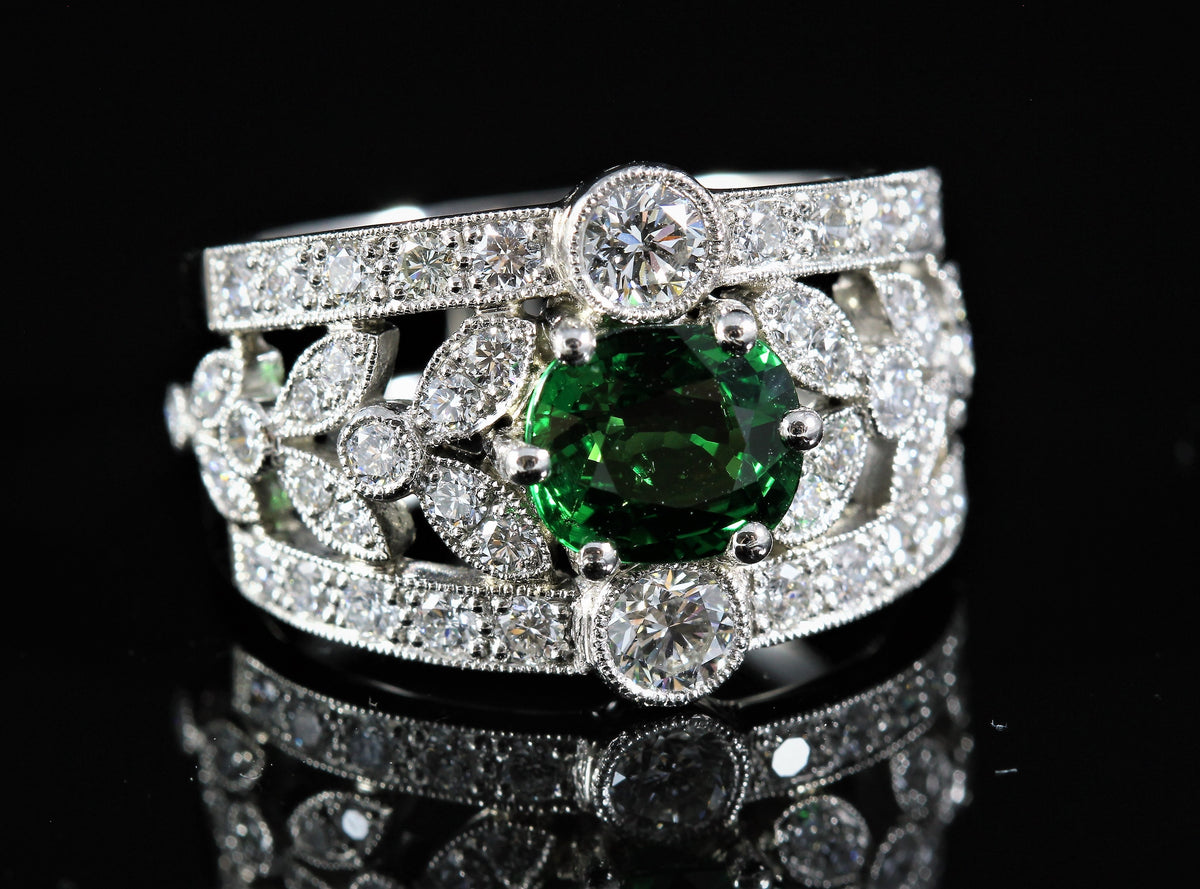 Bague Tsavorite