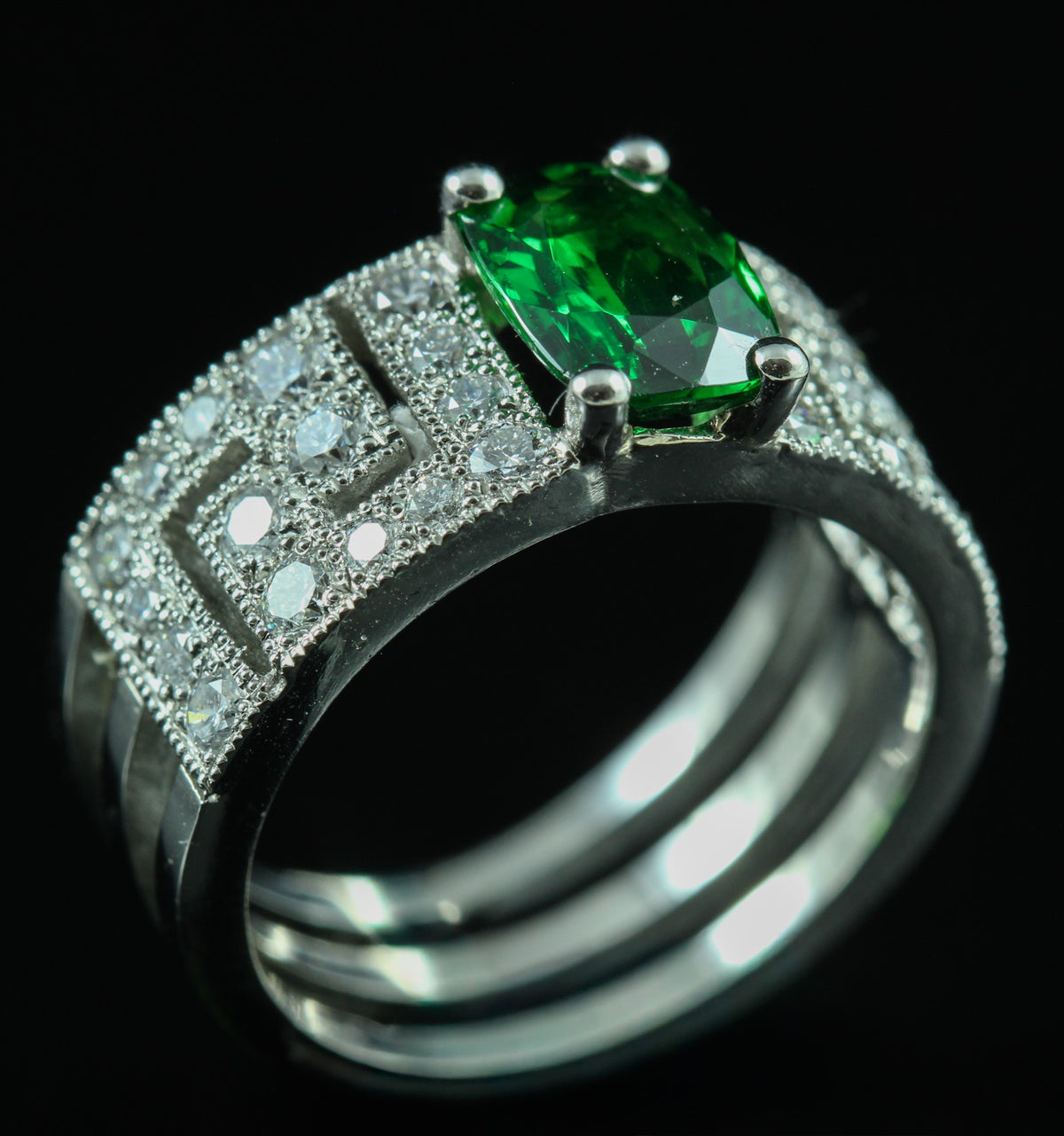 Bague Tsavorite