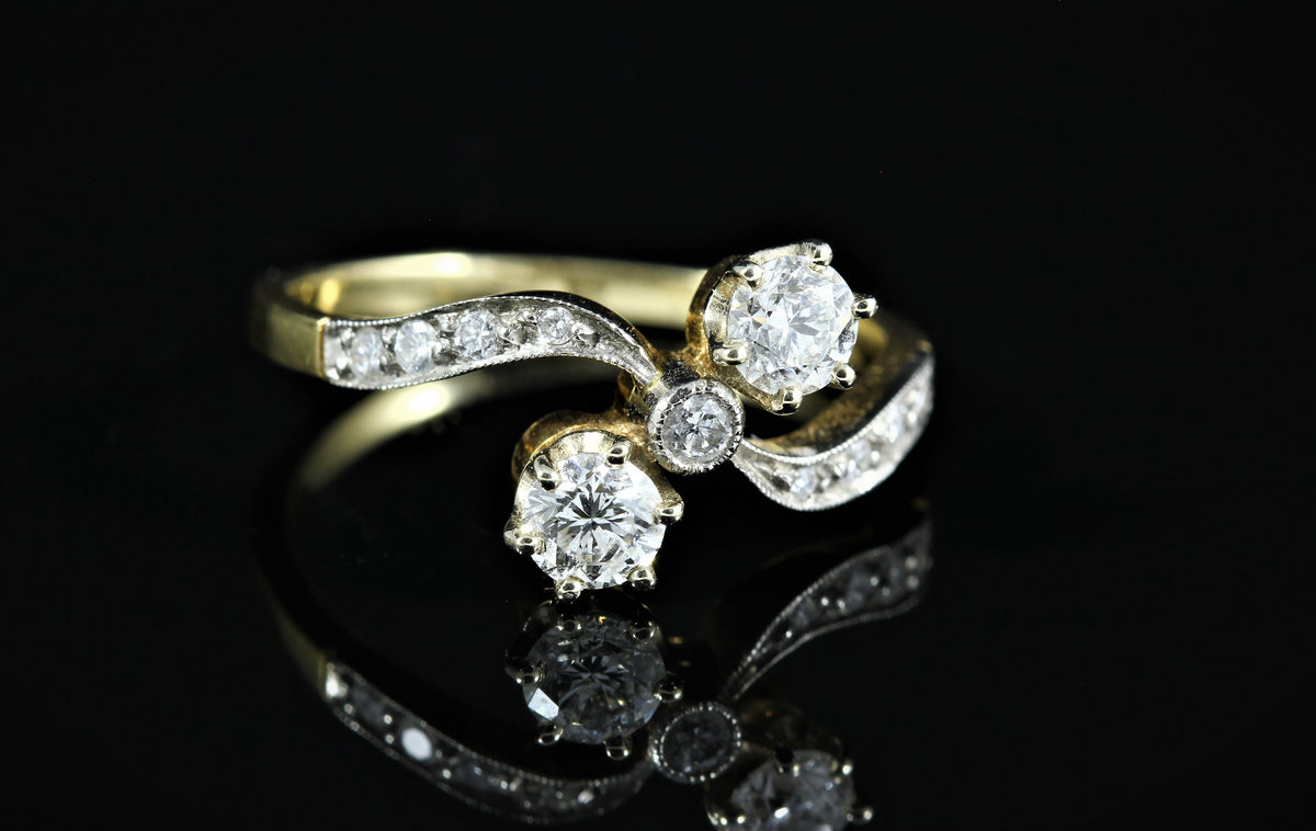 Bague "Vous et Moi" diamants