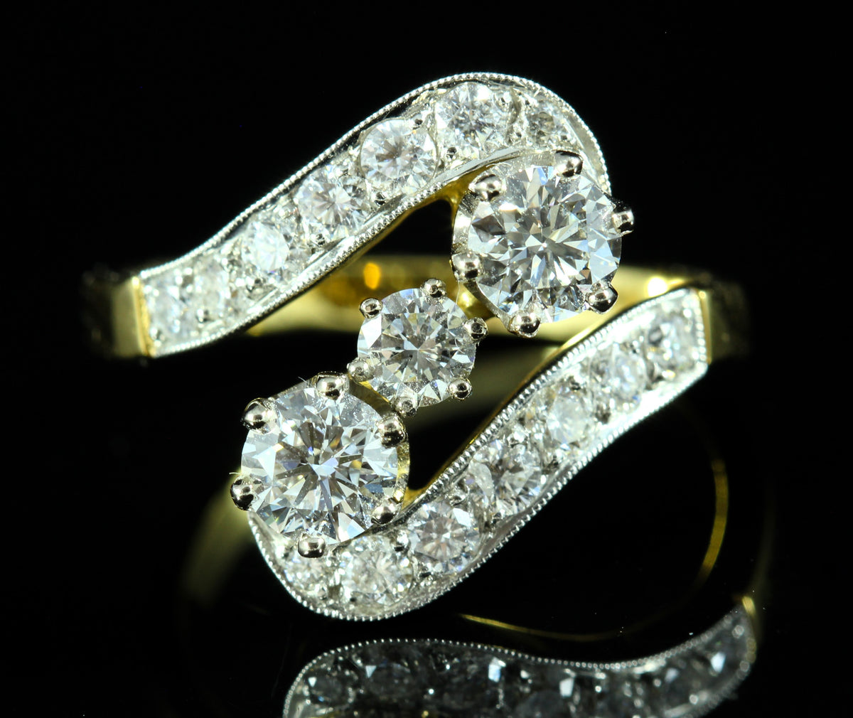 Bague "Vous & Moi" diamants