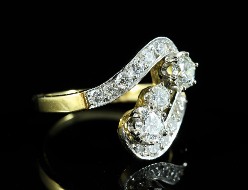 Bague "Vous & Moi" diamants