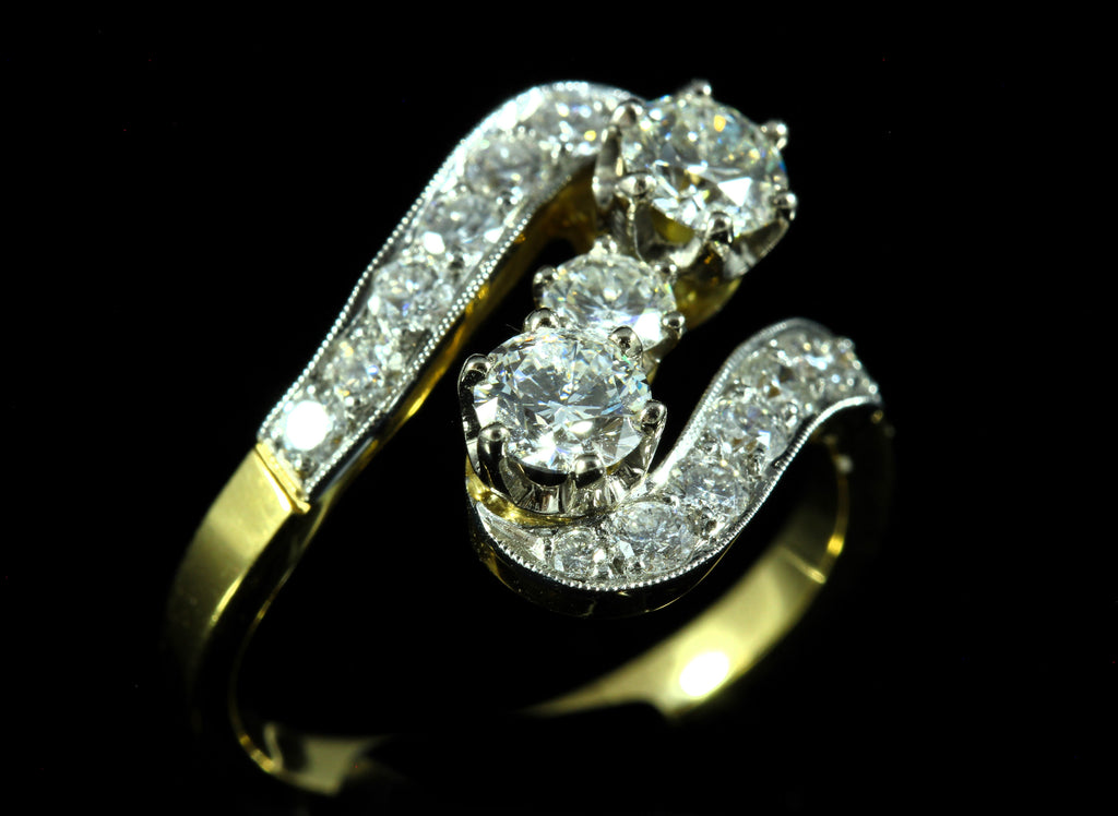 Bague "Vous & Moi" diamants