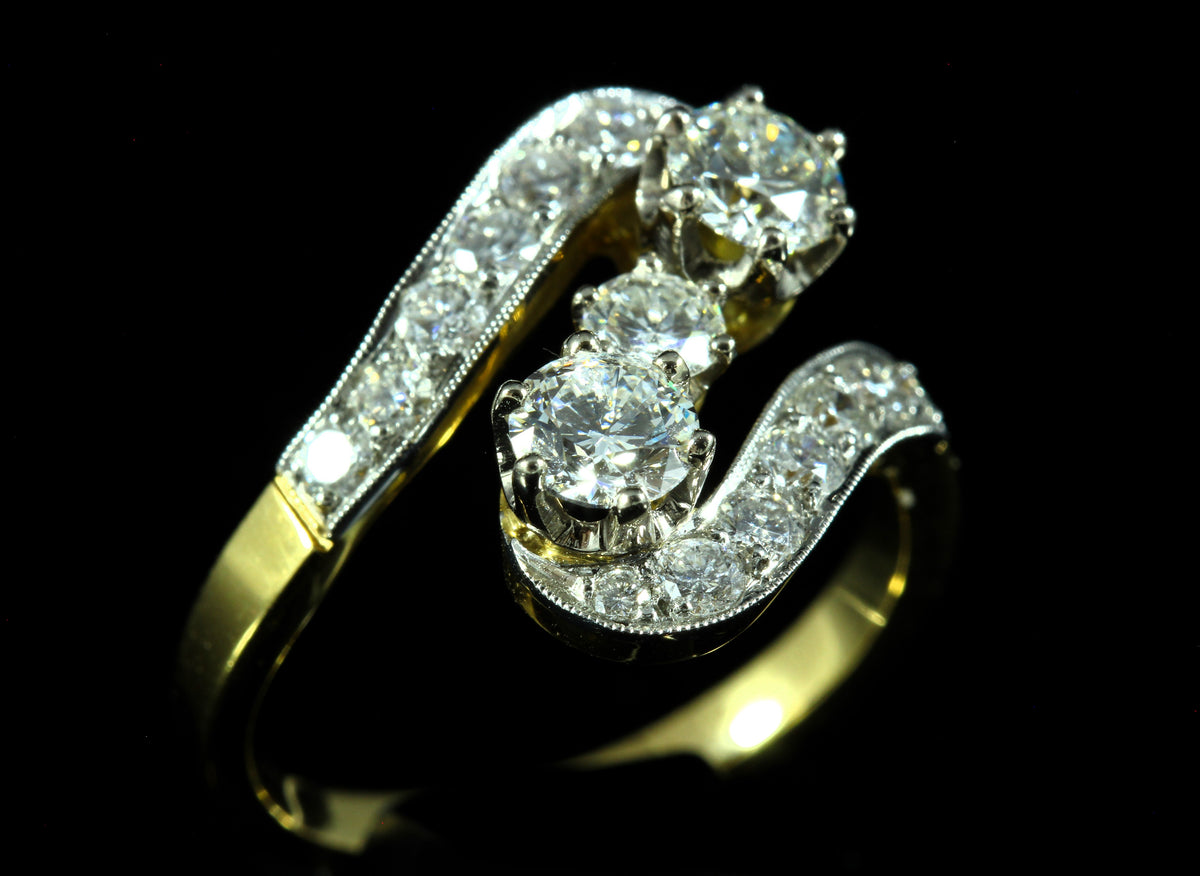 Bague "Vous & Moi" diamants