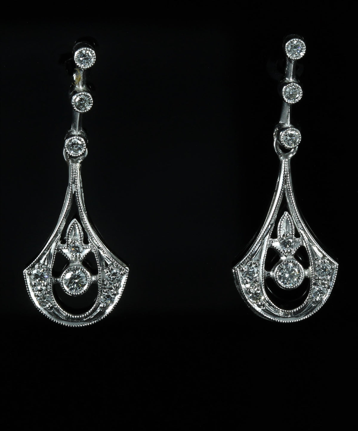Boucles d'oreilles diamants
