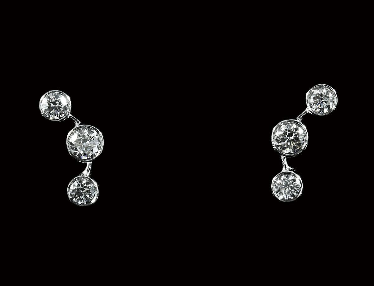 Boucles d'oreilles diamants