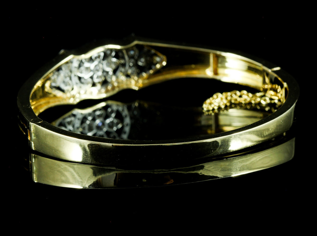 Bracelet or jaune et diamants
