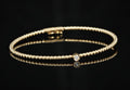 Bracelet or rose diamant
