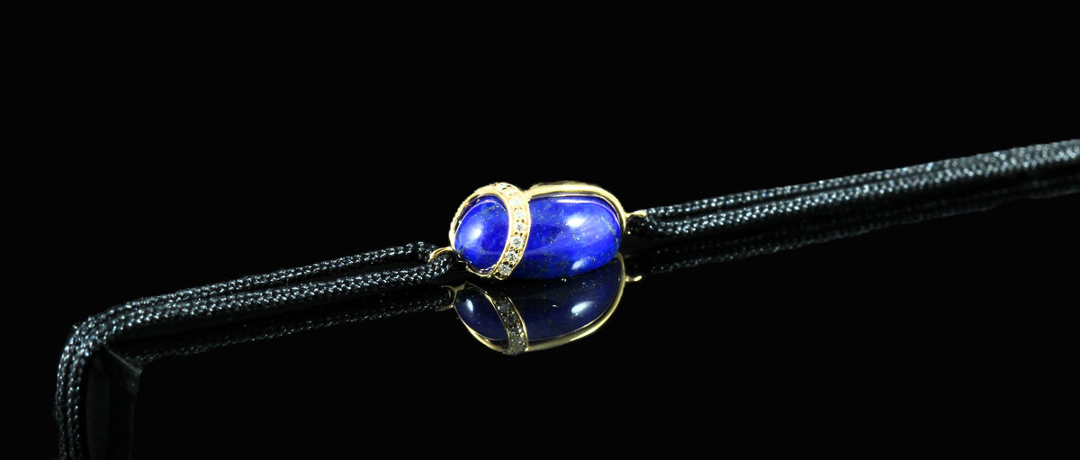 Bracelet scarabé lapis lazulli