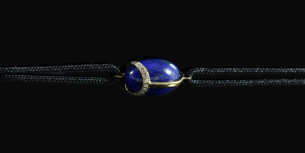 Bracelet scarabé lapis lazulli