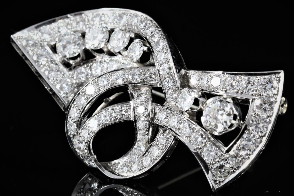 Broche diamants