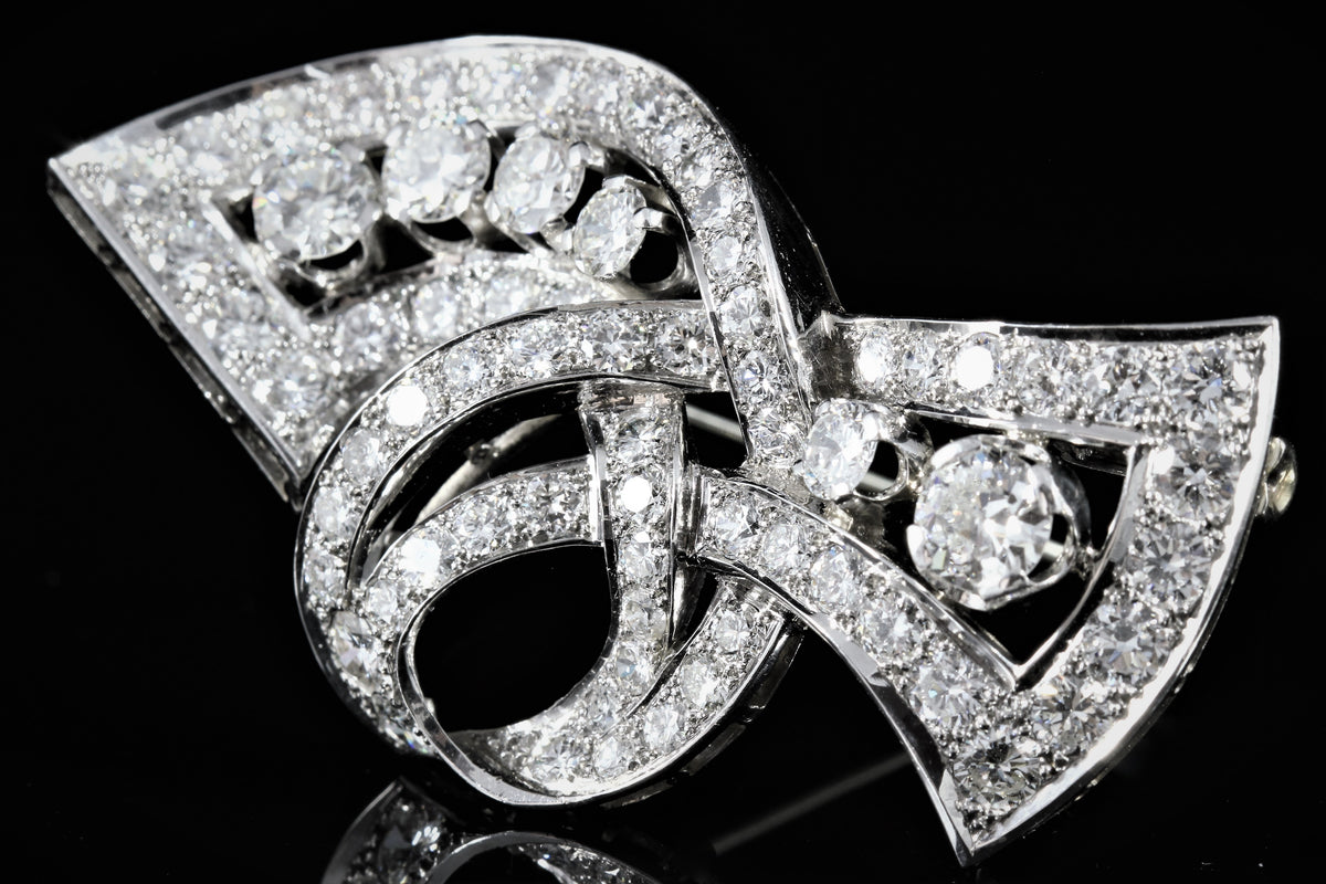 Broche diamants
