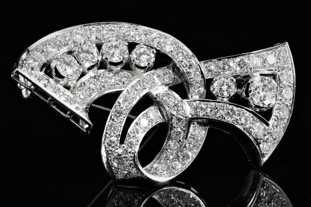 Broche diamants