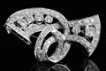Broche diamants