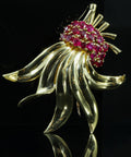 Broche rubis