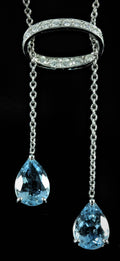 Collier négligé Aigue Marine