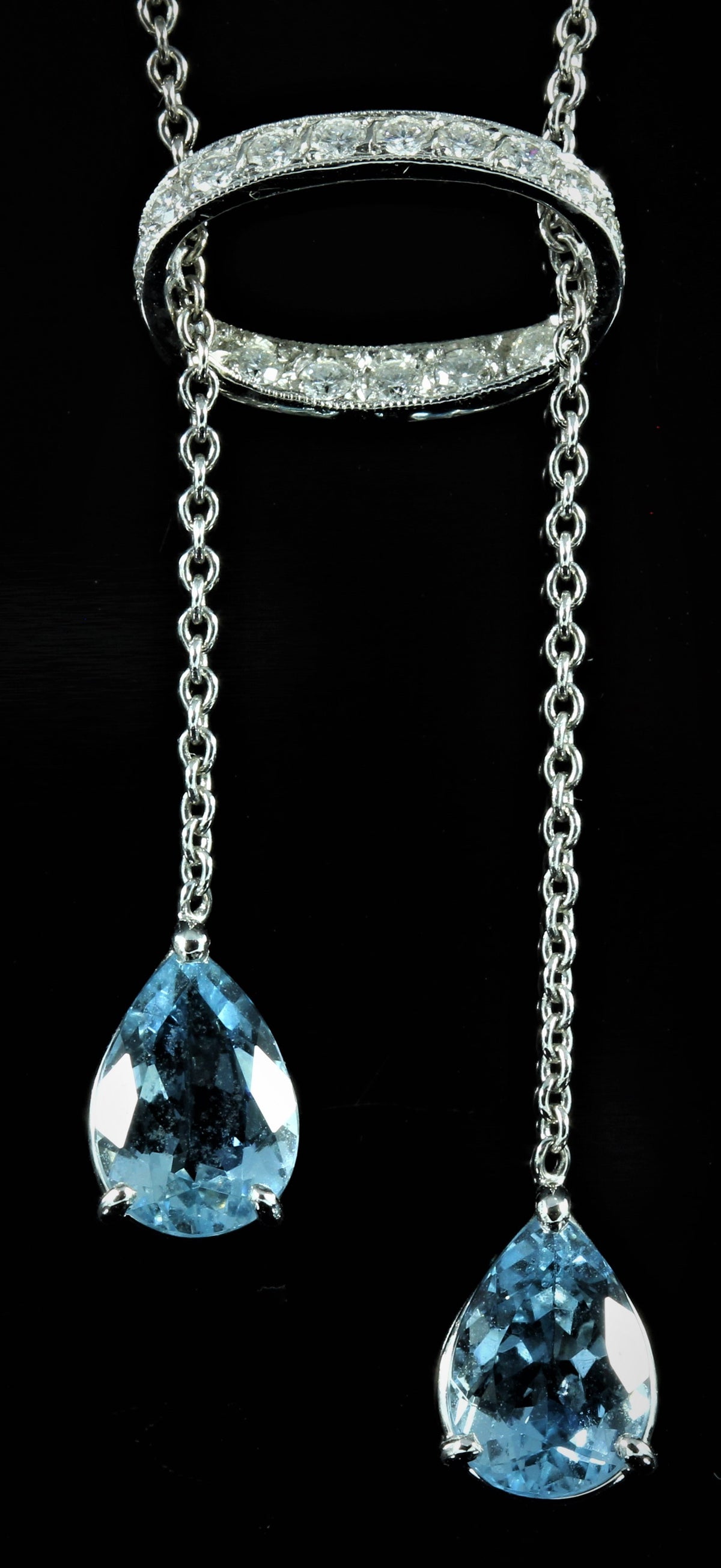 Collier négligé Aigue Marine