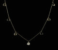 Collier or rose diamants
