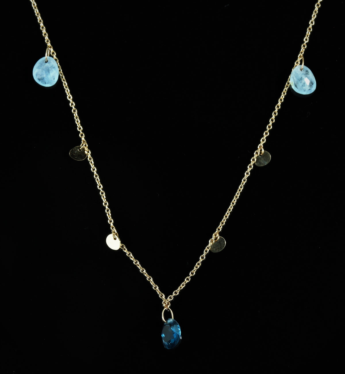 Collier or rose Topazes