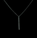 Collier pendentif or blanc