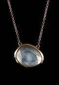 Collier pendentif quartz fumé