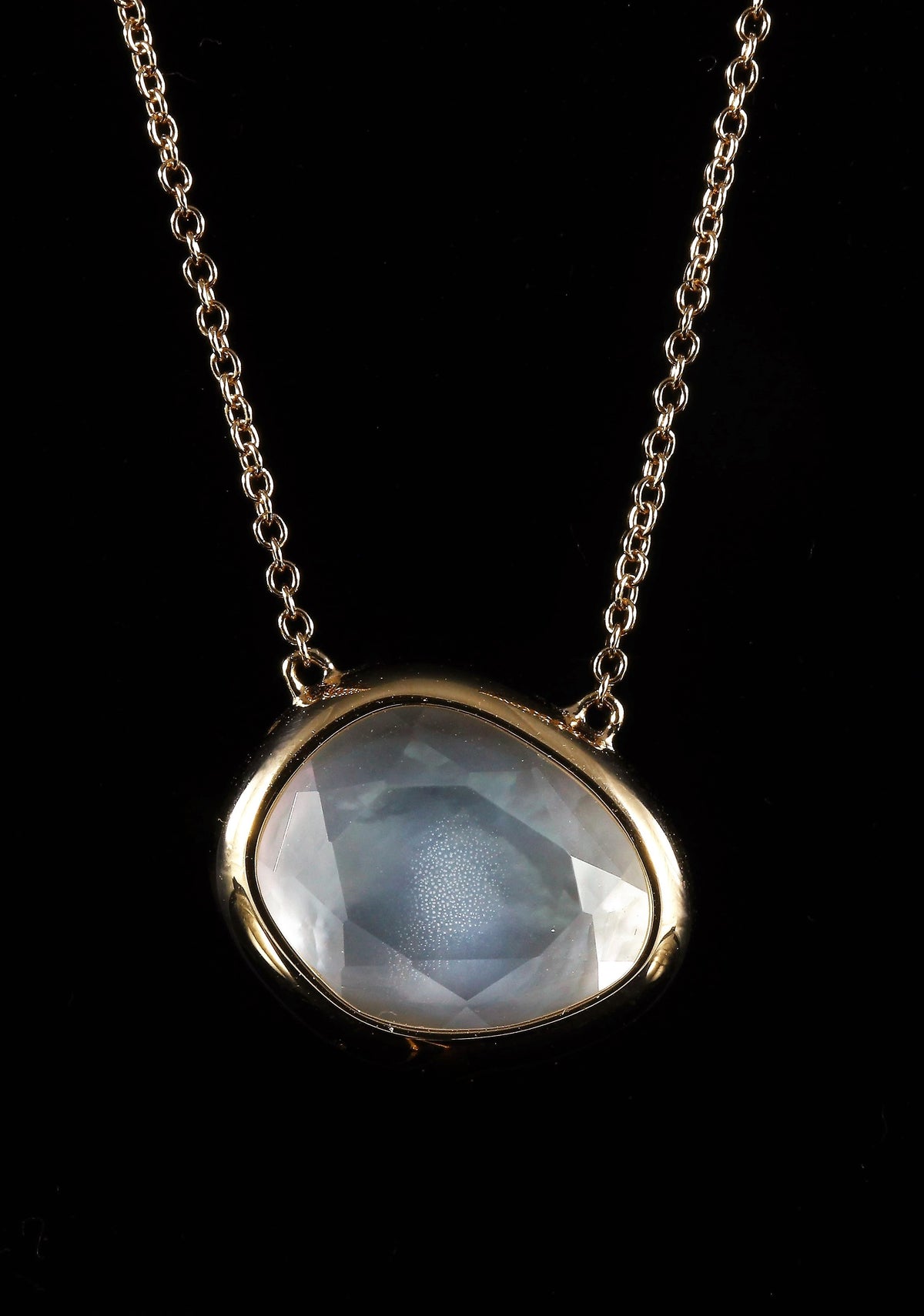 Collier pendentif quartz fumé