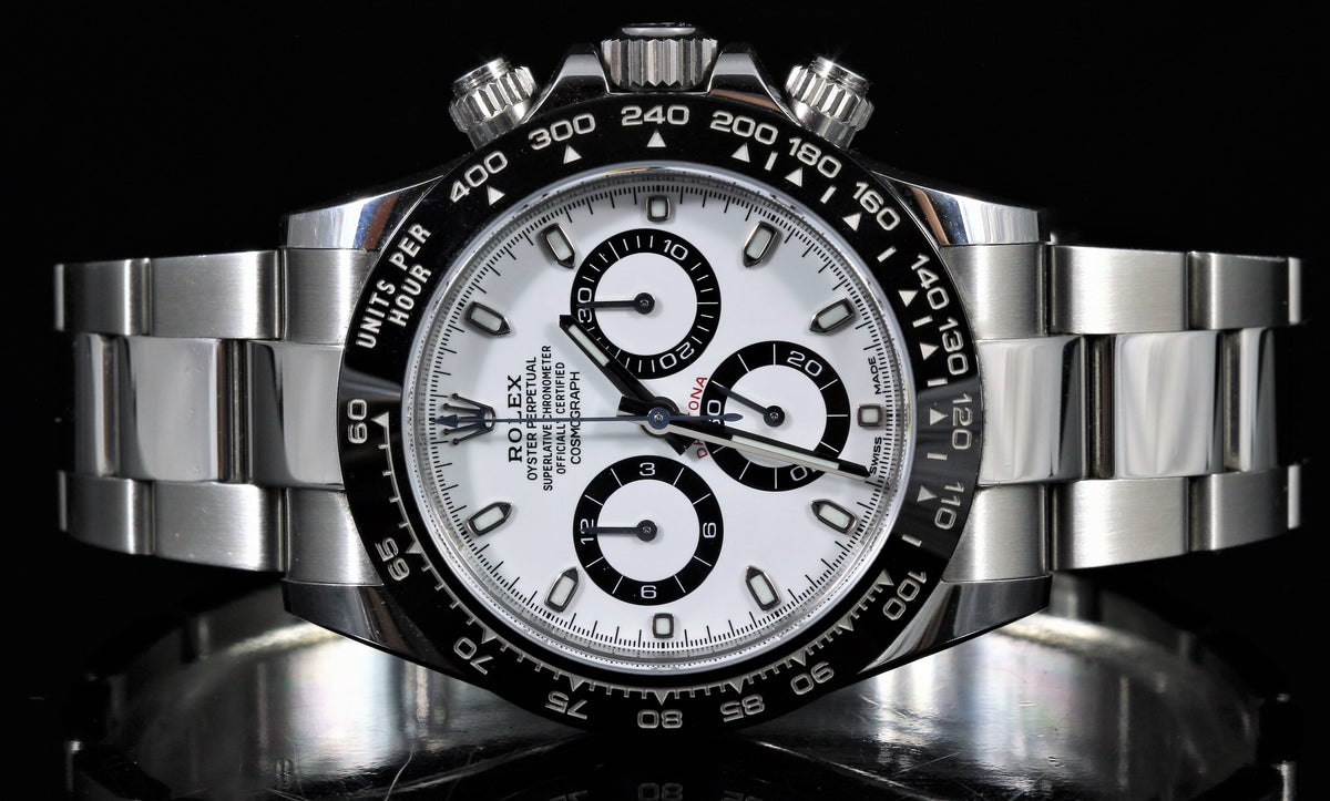 Rolex Daytona cadran blanc, service conciergerie