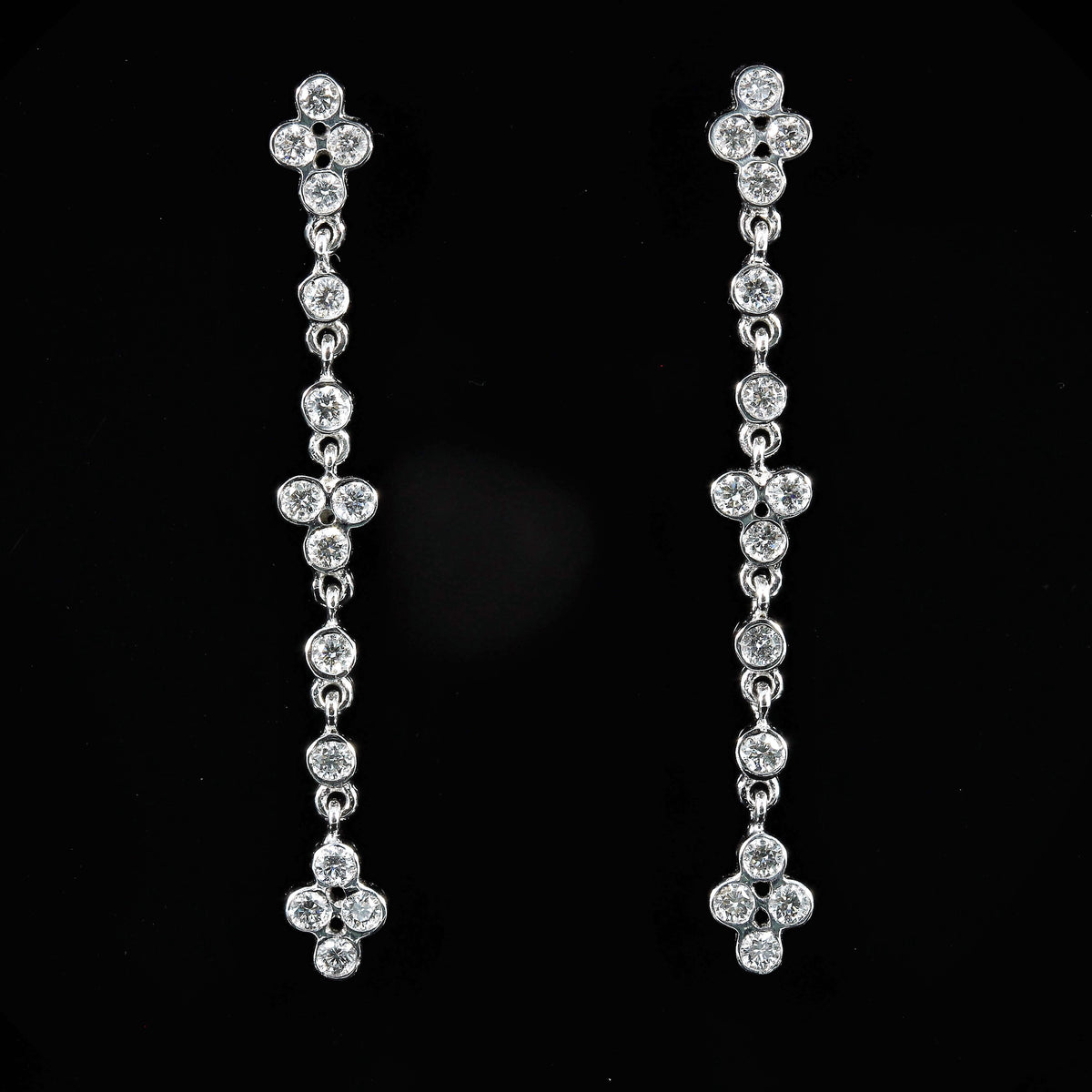 Paire de pendants diamants
