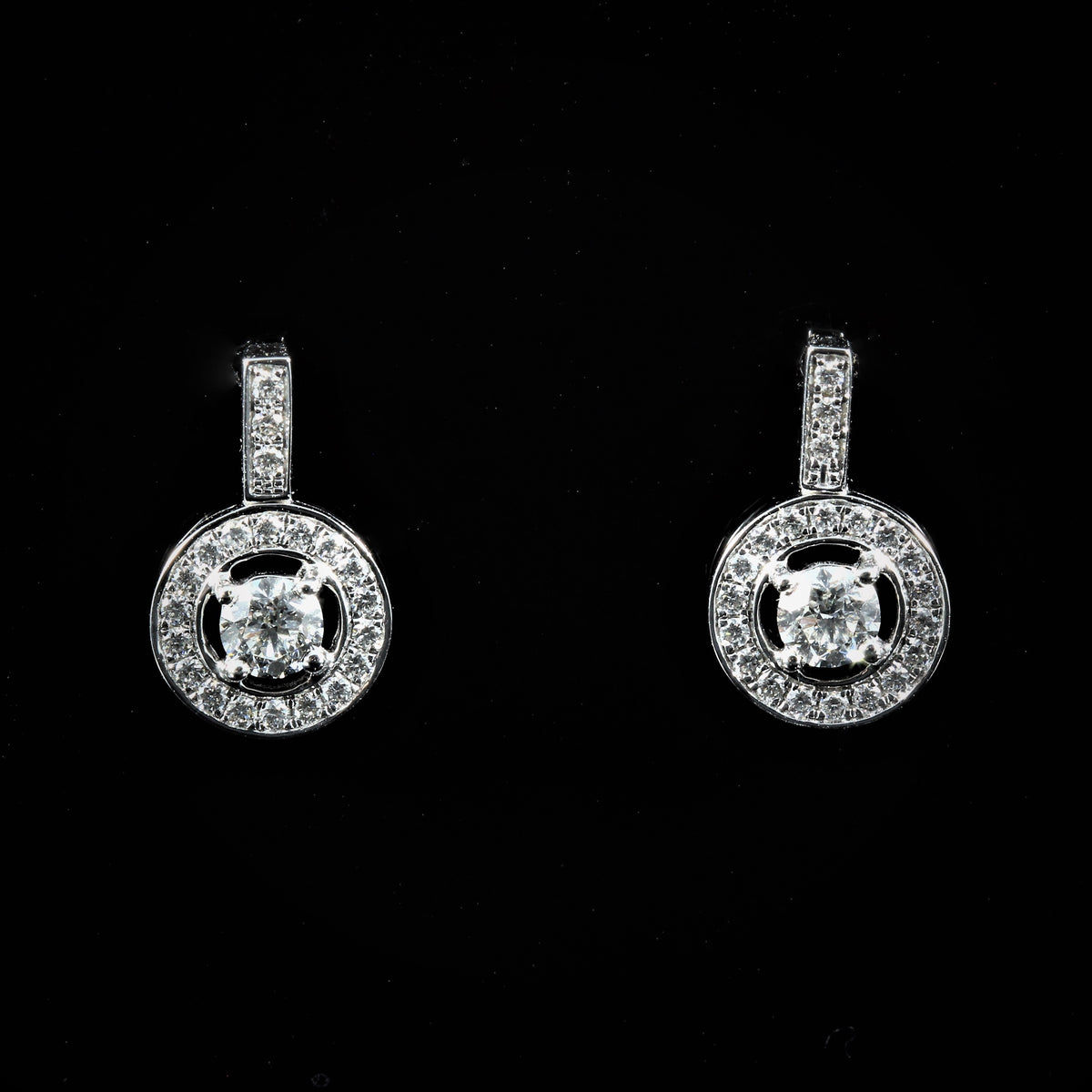 Paire de pendants diamants