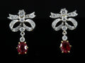 Pendants rubis et diamants