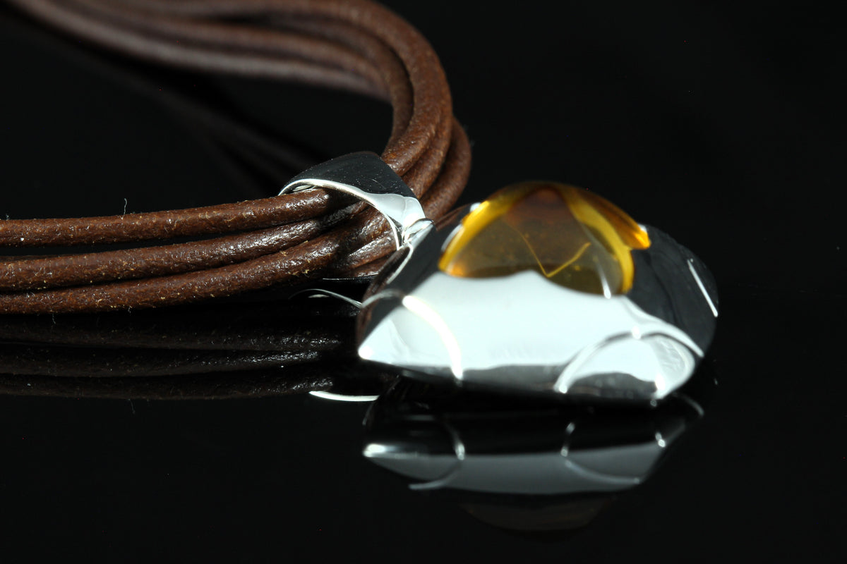 Pendentif BVLGARI Pyramide Citrine