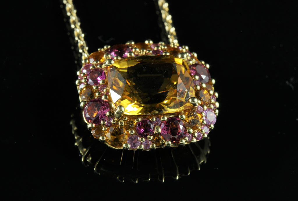 Pendentif composition couleur