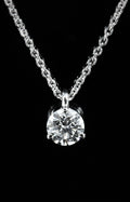 Pendentif solitaire diamant
