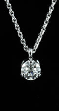 Pendentif solitaire diamant