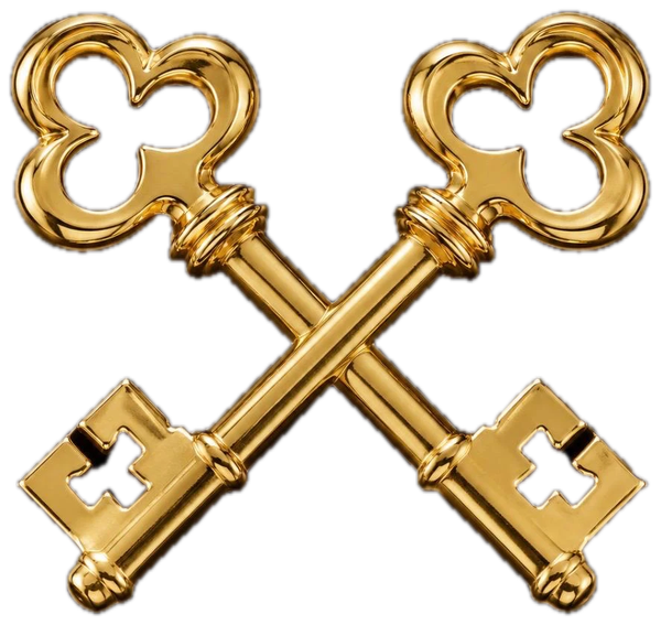 Clés d'or croisées